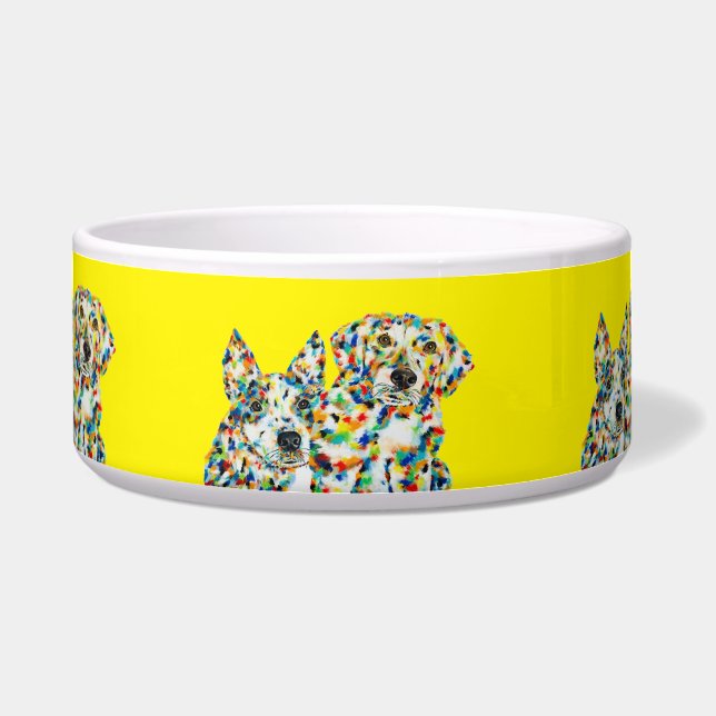 Tigela Plott Hound & Australian Shepherd Bowl (Frente)