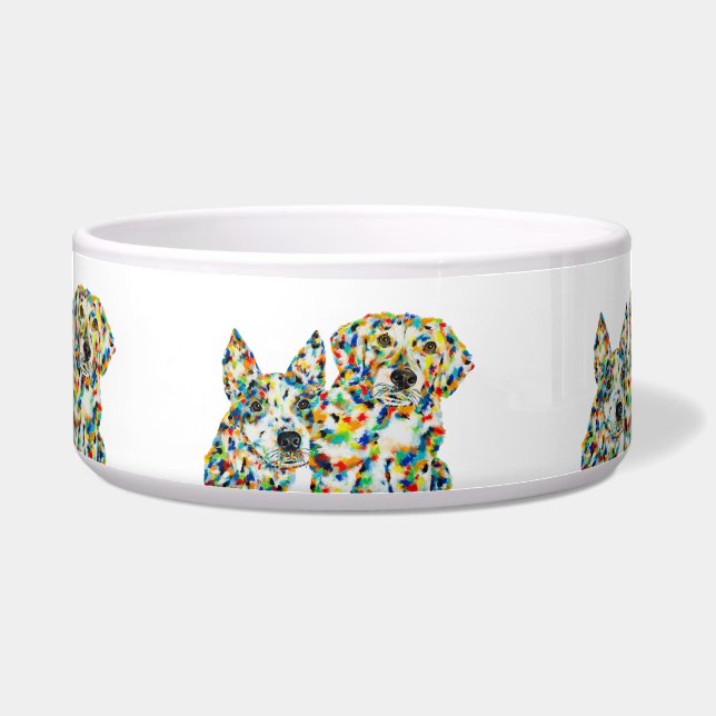 Tigela Plott Hound & Australian Shepherd Bowl (Frente)