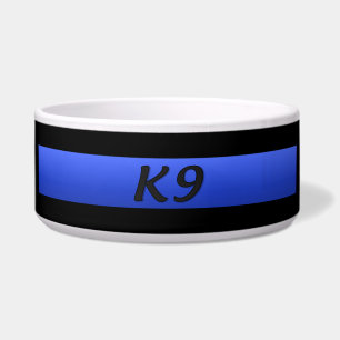 Tigela Policial K9 - Tigre de Linha Azul