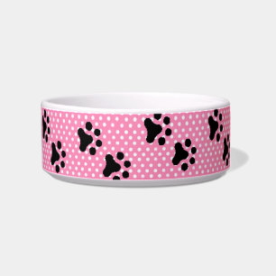 Tigela Polkadot Rosa de Pata de Gato