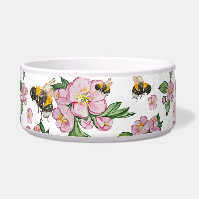 Tigela Pomar de maçã que floresce com dreno aquoso de abe (Direita)