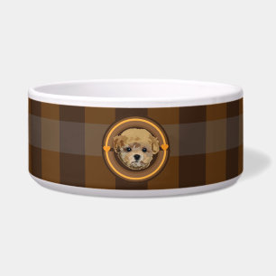Tigela Poodle de Brinquedo Cão (castanho)