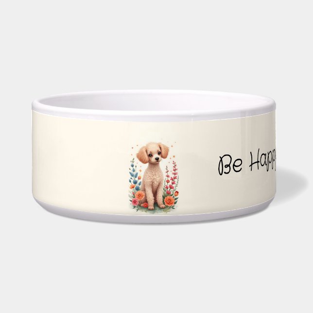 Tigela Poodle Feliz (Frente)