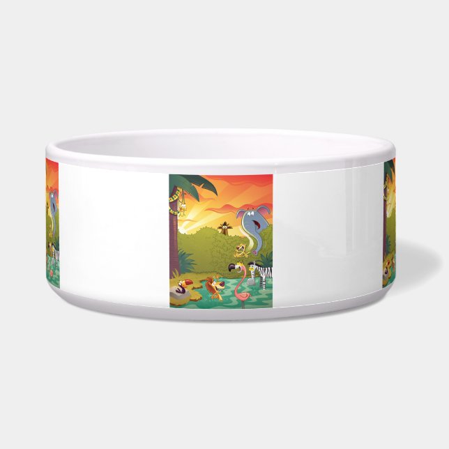 Tigela Pôr-do-sol no furo de água (Frente)