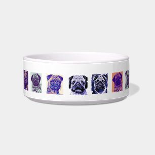 Tigela Pôs de pop-Arte Cerâmica Pet Bowl
