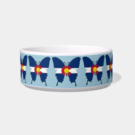 Tigela Prato médio para animais de companhia com bandeira