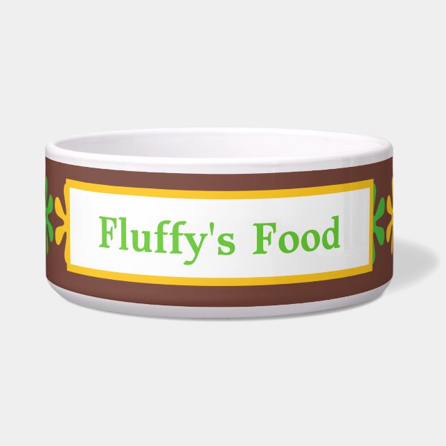 Tigela Pratos de Animais de Companhia (Frente)