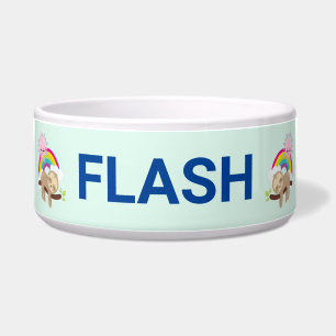 Tigela Preguiça preguiçosa bonito com Sun & arco-íris