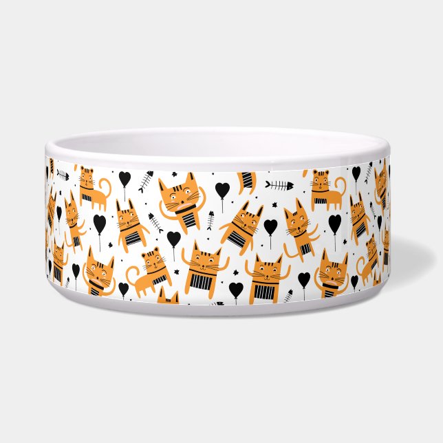 Tigela Presente de Gato | Padrões para gatos brancos (Direita)