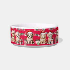 Tigela Presente de Natal Para Cães - Pet Bowl