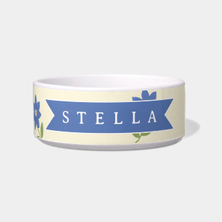 Tigela Presente Personalizado com Nome e Padrão de Flor S