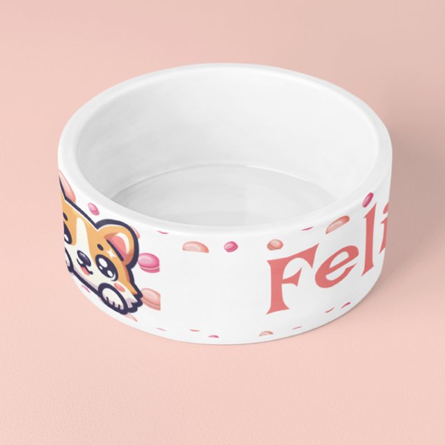 Tigela Presente Personalizado de Pet Bowl de Gato de Cão  (Criador carregado)