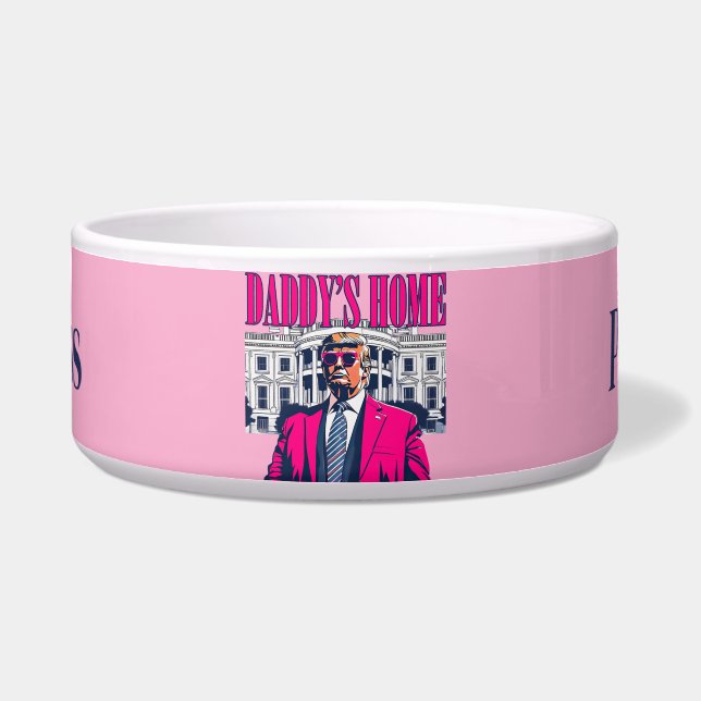 Tigela Presente Personalizado Trump Rosa (Frente)