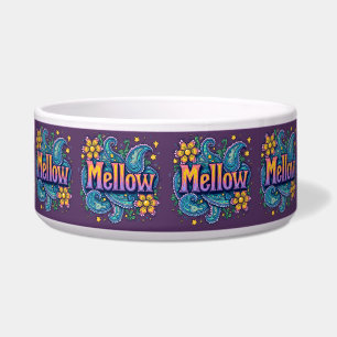 Tigela Psychedelic Groovy "Mellow" Retro Hippie Art