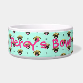 Tigela Pug Impressão Dog Bowl Personalizado