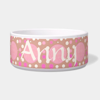 Tigela Punkte Muster rosa, braun, pink
