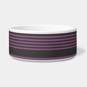 Tigela Púrpura Mauve e carvão de cinco faixas