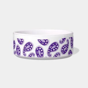 Tigela Púrpura Paisley Pet Dog Bowl
