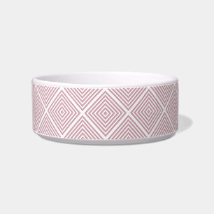 Tigela Quadrados Geométricos Rosa