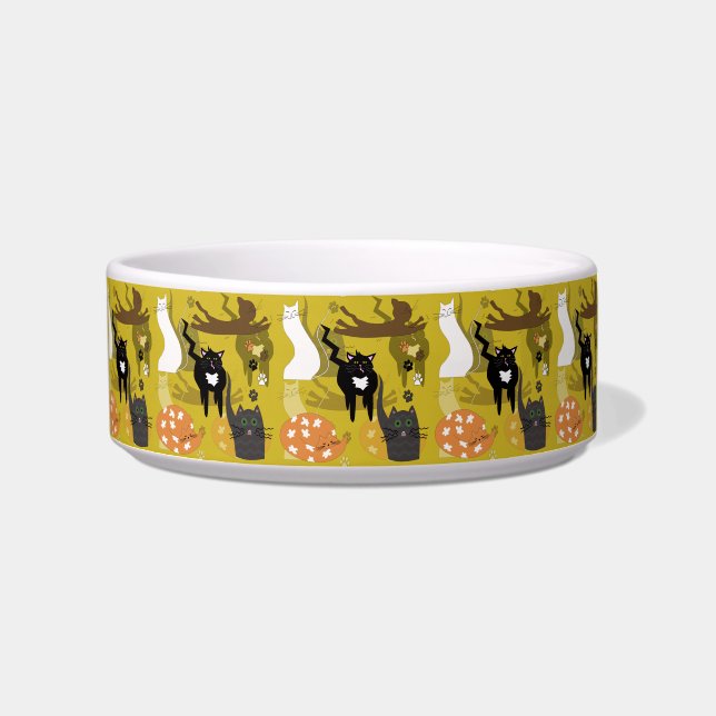 Tigela Que gatos tão diferentes. Pet Bowl Médio (Frente)