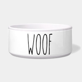 Tigela RAE DUNN inspirou a Woof Pet Comida Bowl