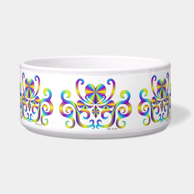 Tigela Rainbow Heart e Lily (Frente)
