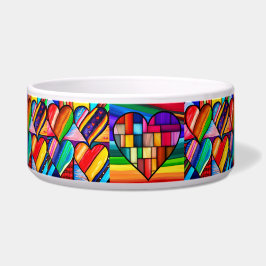 Tigela Rainbow Hearts Delight: Apaixonado