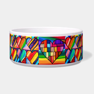 Tigela Rainbow Hearts Delight: Apaixonado