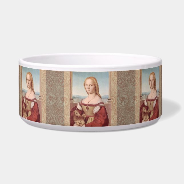 Tigela Raphael Dama e o Unicórnio Arte Fina Clássica (Frente)