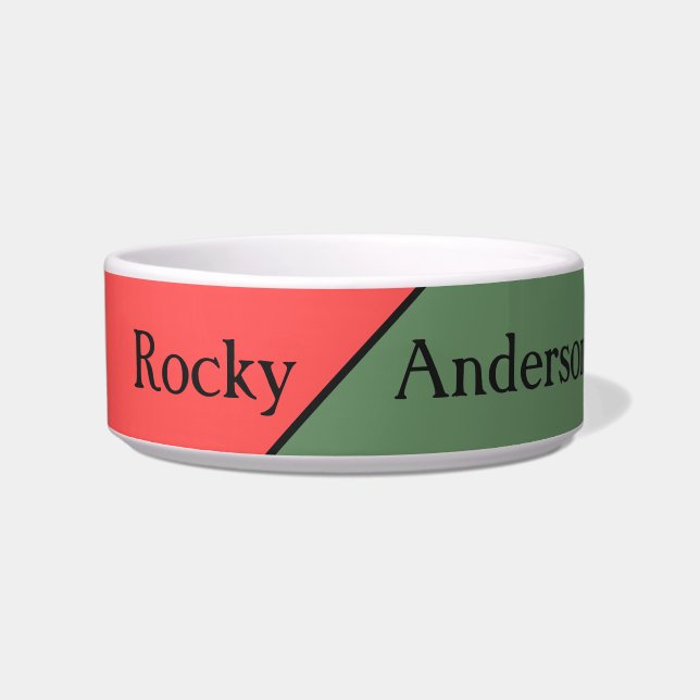 Tigela Red and Green 45 Degrees Minimalist (Frente)