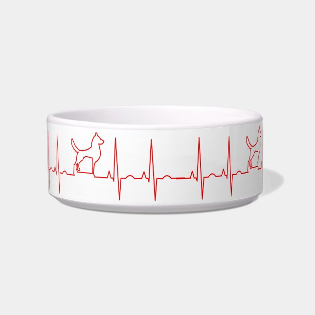 Tigela Red Dog Heartbeat Bowl (Frente)