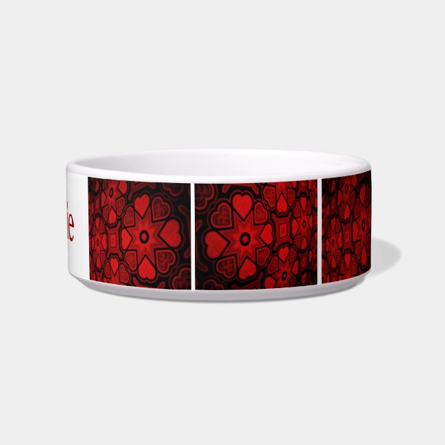 Tigela Red Hearts Pet Bowl (Direita)