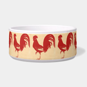 Tigela Red Rooster Pet Bowl