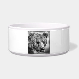 Tigela Retrato de urso pardo
