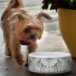Tigela Retro Glam Art Deco Vintage Rhinestones pet pet pe