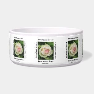 Tigela Rosa Poético de Cão