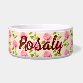 Tigela Rosen Muster rosa pink
