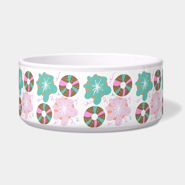 Tigela Rosquinhas Rosa de Natal (Esquerda)
