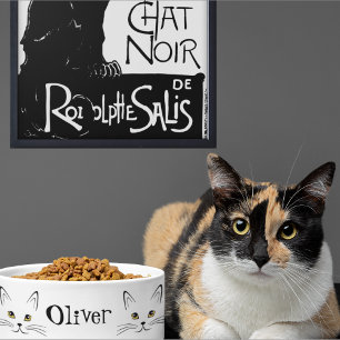 Tigela Rosto de Gato Nome Personalizado 