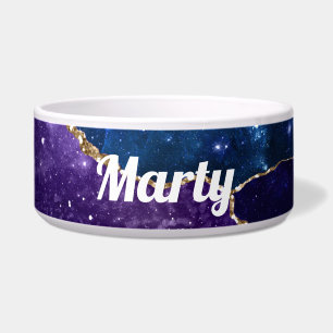 Tigela Roxo Azul e Agato Dourado