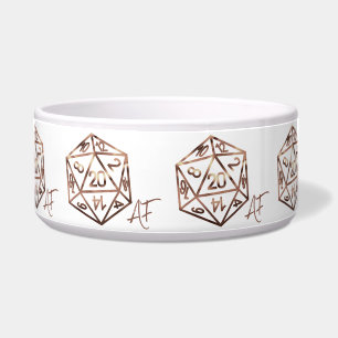 Tigela RPG Crit AF Copper Fantasy Tabletop Gamer Dice