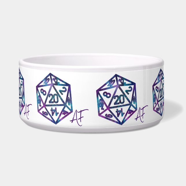 Tigela RPG Crit AF | Nebula Fantasy Tabletop Gamer Dice (Frente)