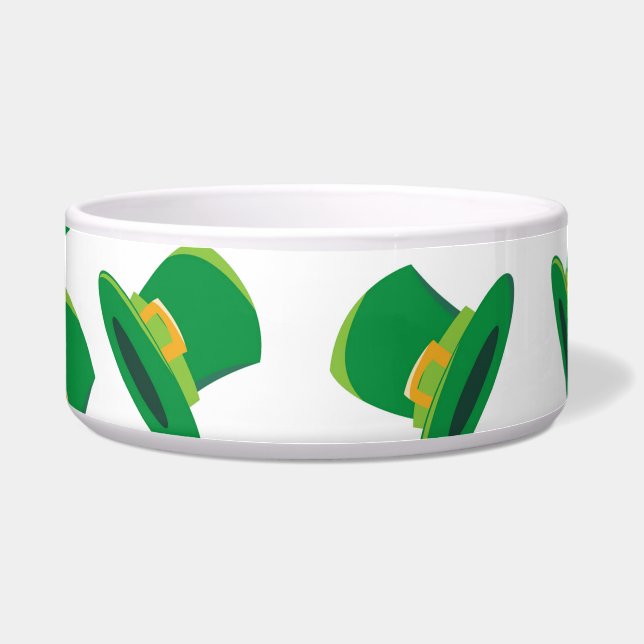 Tigela Rua do dia de Patrick Leprechaun Hats (Frente)