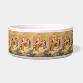 Tigela Ruas. Criança Terrestre Jesus Cristo Oração Religi