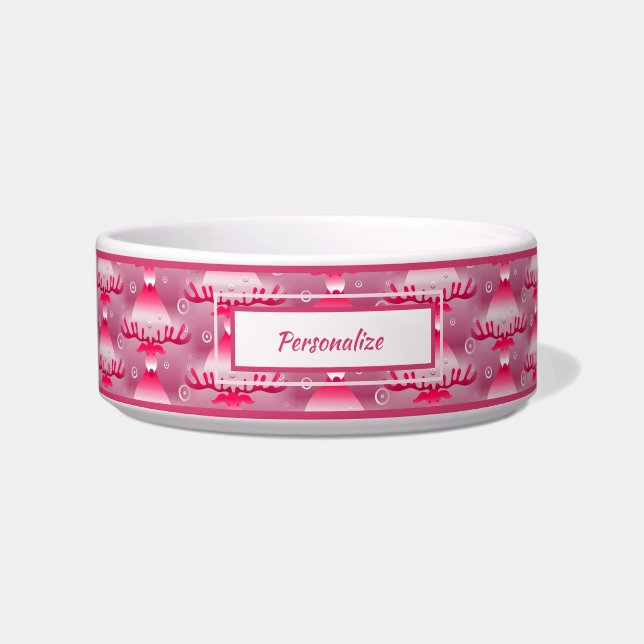 Tigela Rudolph Red Nose Reindee Cat Dog (Frente)