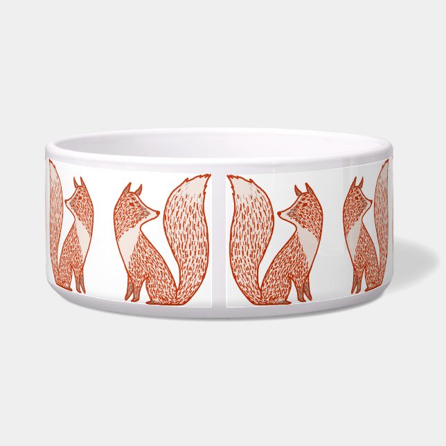 Tigela Rust Red e Ivory Foxes (Traseira)
