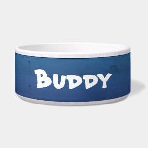 Tigela Rustic Blue Personalized Large Dog Bowl : EDITÁVE