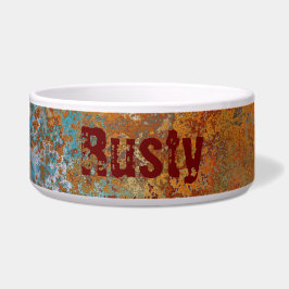 Tigela Rusty, Verdigris, Grunge Steampunk Personalizado