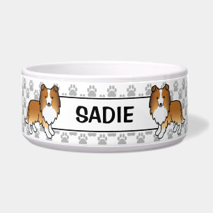 Tigela Sable Shetland Sheepdog Sheltie Dog & Name