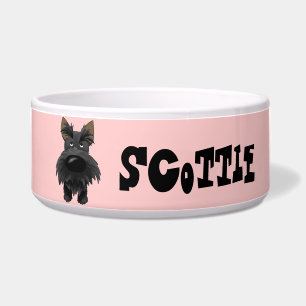 Tigela Scottie grande engraçado do nariz